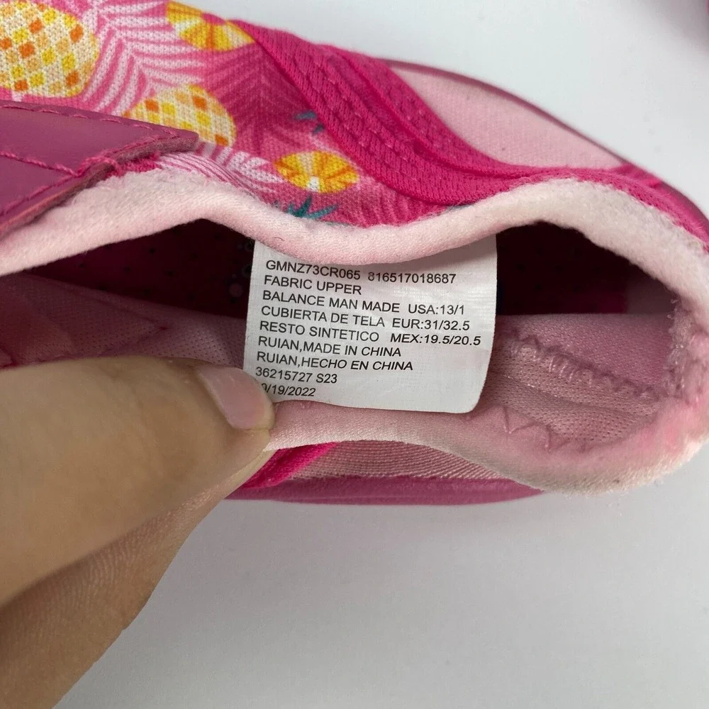 Newtz Tropical Water Shoes Kids Girls 13/1 Pink Pretty in Pineapple 36215727 S23